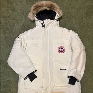 Canada Goose Black Jacket with White Interior Label